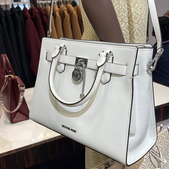 MICHAEL KORS HAMILTON MEDIUM SATCHEL
COLOR: OPTIC WHITE
NWT - Picture 3 of 16